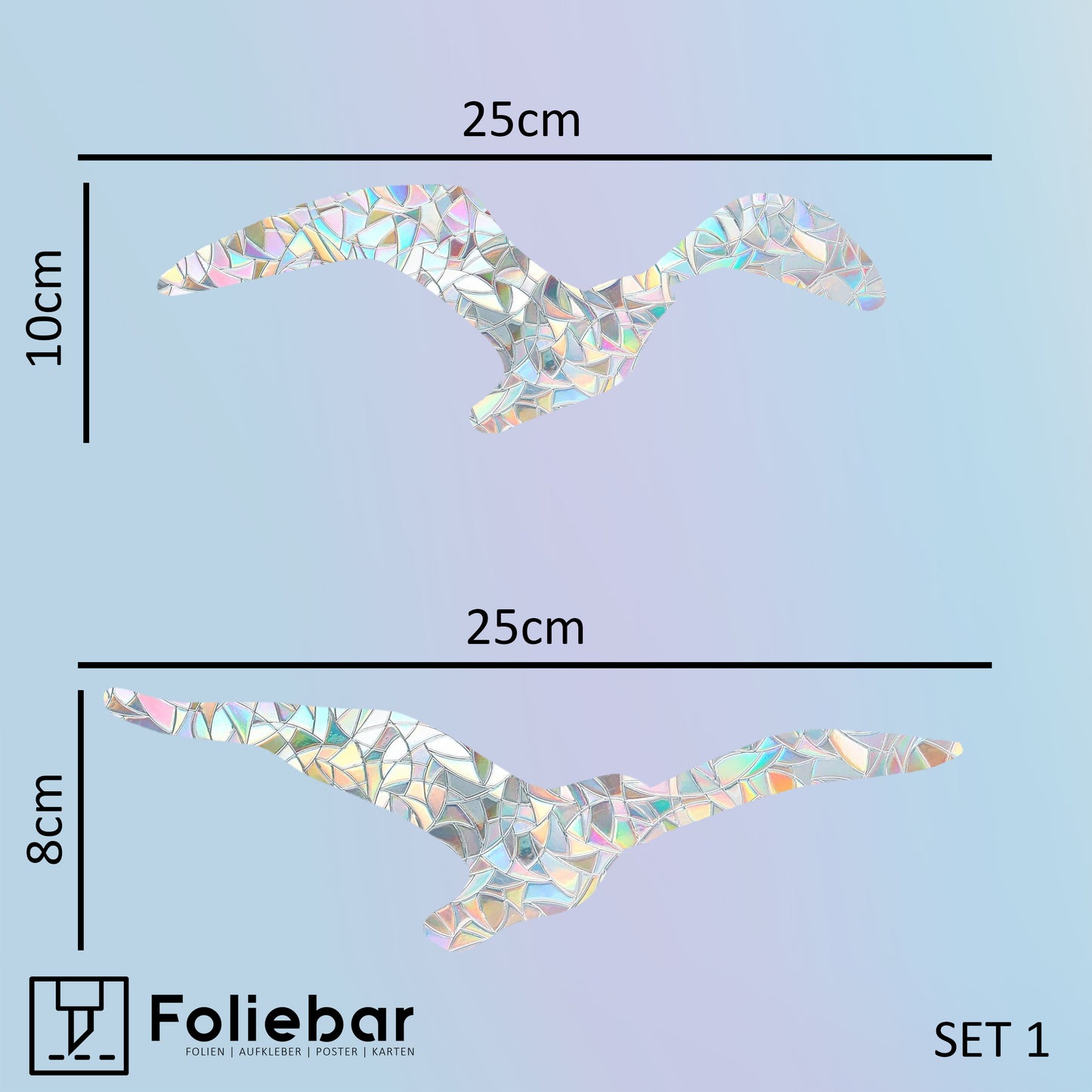 Möwen / Vogel Regenbogen Fenstersticker - Fenstersticker | Suncatcher Bird