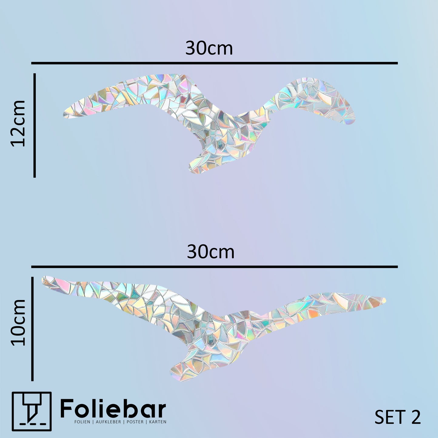 Möwen / Vogel Regenbogen Fenstersticker - Fenstersticker | Suncatcher Bird
