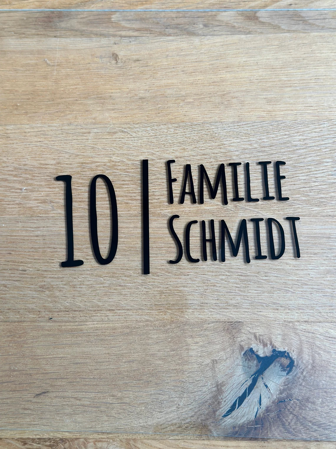 Personalisierter Aufkleber Briefkasten Familienname | Haustür | Namensschild | Hausnummer