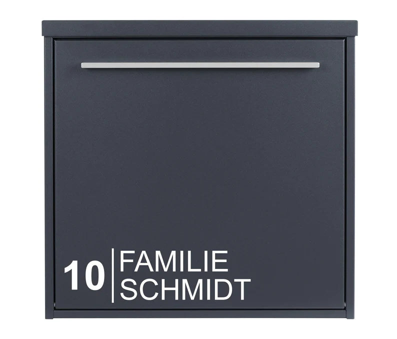 Personalisierter Aufkleber Briefkasten Familienname | Haustür | Namensschild | Hausnummer