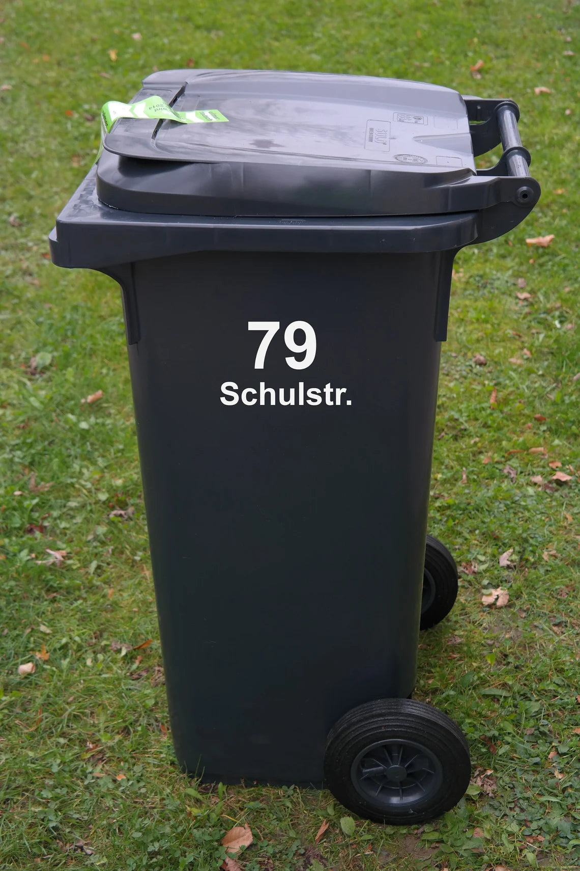 Personalisierte Mülltonnen Aufkleber Wheelie Bin | für Haus Wohnen Dekoration