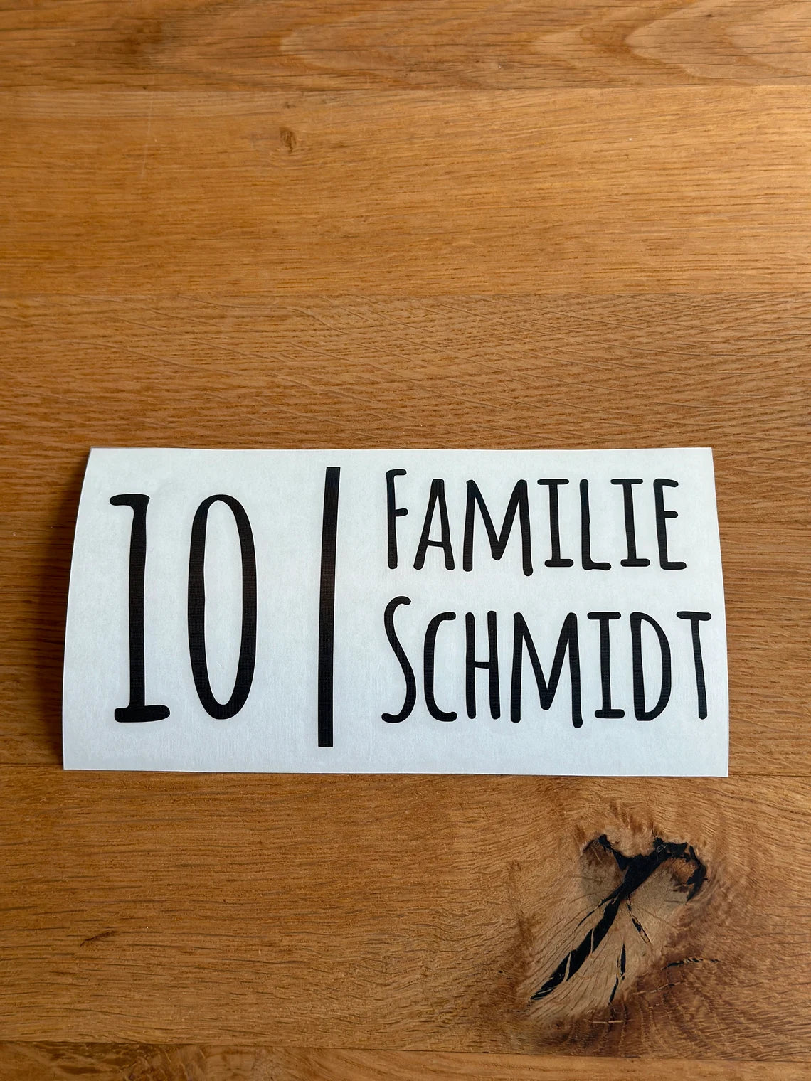 Personalisierter Aufkleber Briefkasten Familienname | Haustür | Namensschild | Hausnummer