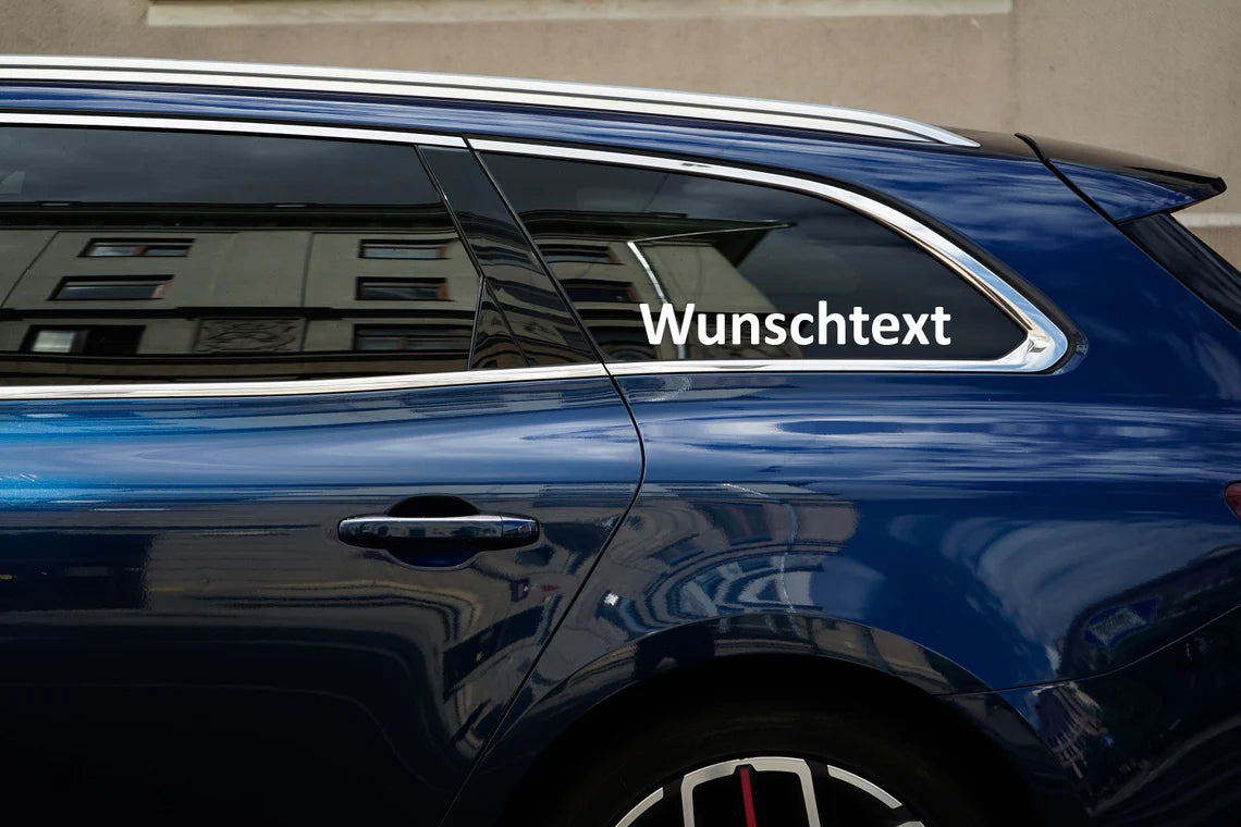 Schriftzug-Aufkleber, personalisierte Texte zum Aufkleben, farbige Beschriftung aus Vinylfolie