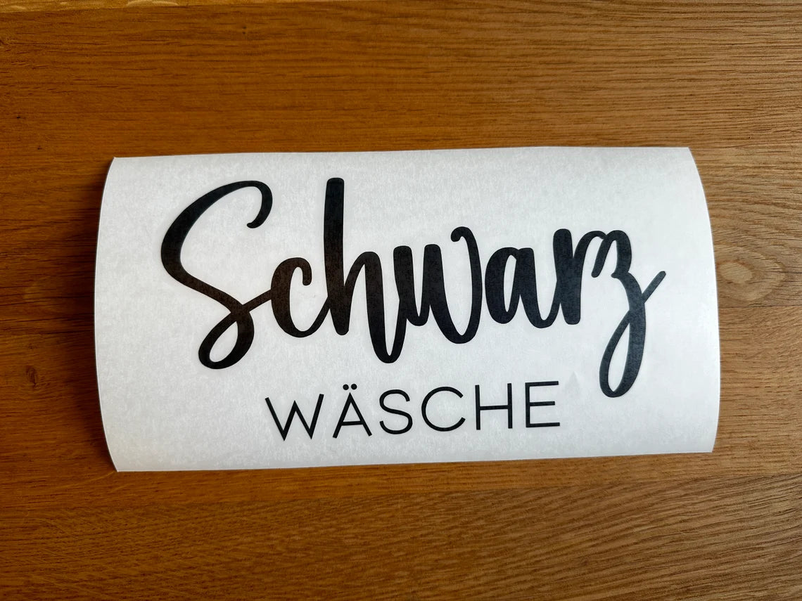 Große Klebebeschriftung für den Wäschekorb TROFAST von IKEA Buntwäsche Weißwäsche Feinwäsche Hosen Handtücher Schwarzwäsche Wolle