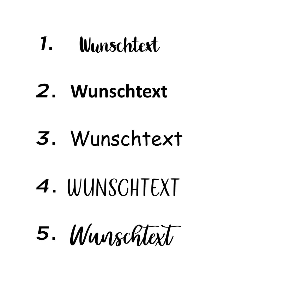Schriftzug-Aufkleber, personalisierte Texte zum Aufkleben, farbige Beschriftung aus Vinylfolie